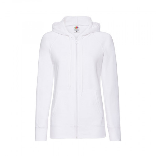Толстовка без начеса "Ladies Lightweight Hooded Sweat", белый, XL, 80% х/б 20% полиэстер, 240 г/м2