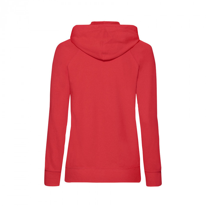 Толстовка без начеса "Ladies Lightweight Hooded Sweat", красный, L, 80% х/б 20% полиэстер, 240 г/м2