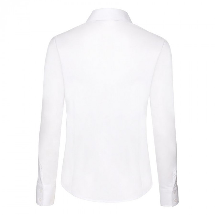 Рубашка "Lady-Fit Long Sleeve Oxford Shirt", белый_XS, 70% х/б, 30% п/э, 130 г/м2