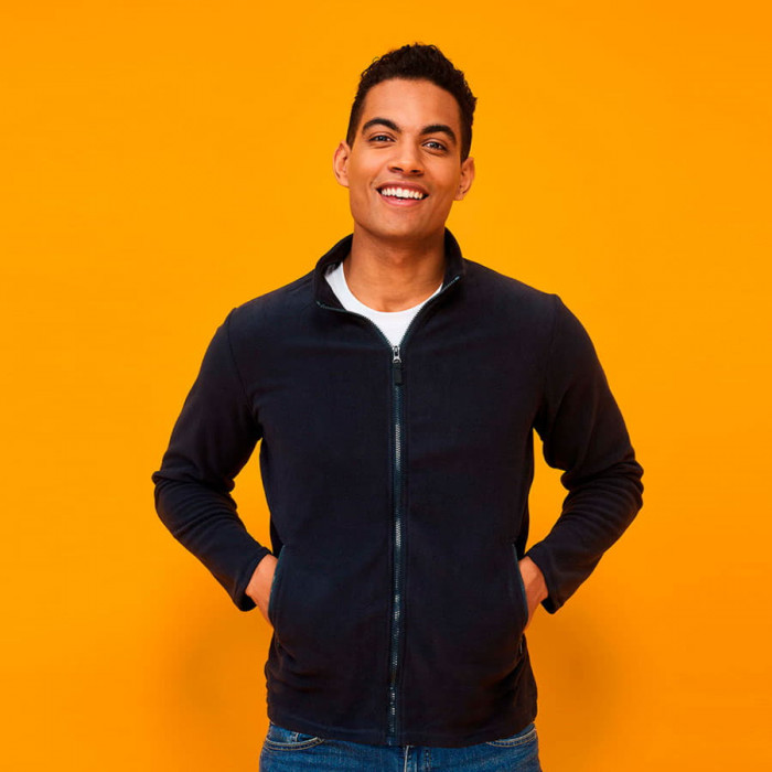 Толстовка на молнии мужская NORMAN MEN, красный_2XL, 100% п/э, 220 г/м2