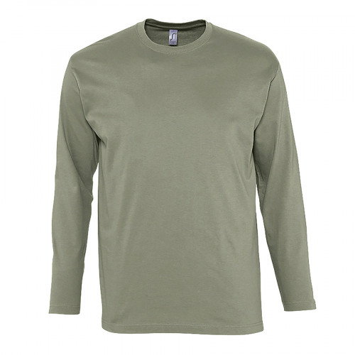 Футболка мужская с длинным рукавом MONARCH, хаки, 4XL, 100% хлопок, 150 г/м2