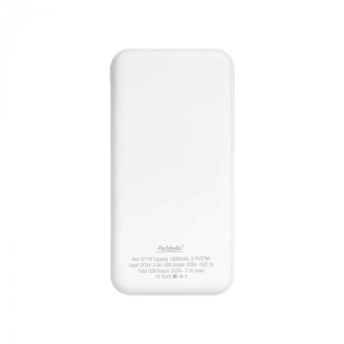 Внешний аккумулятор с подсветкой Старлайт Плюс PB (Starlight Plus PB) 10000 mAh, белый