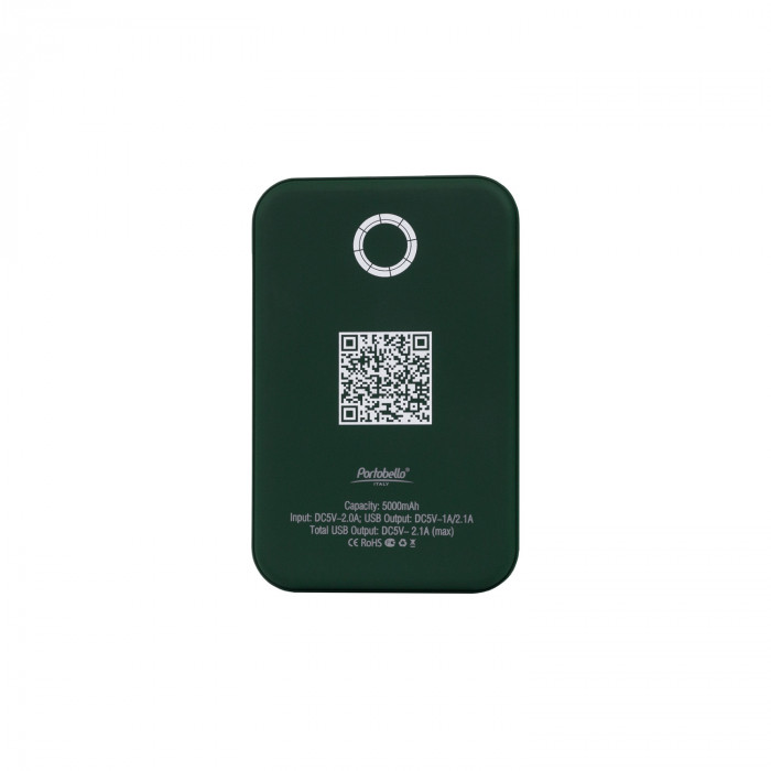Внешний аккумулятор с подсветкой Старлайт PB (Starlight PB) 5000 mAh, зеленый