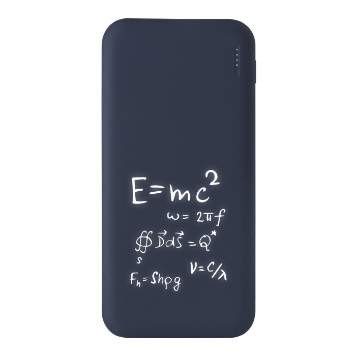 Внешний аккумулятор с подсветкой Люче (Luce) 10000 mAh, синий
