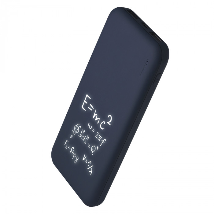 Внешний аккумулятор с подсветкой Люче (Luce) 10000 mAh, синий