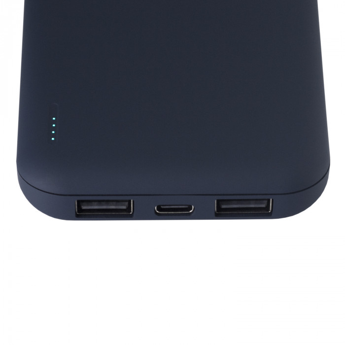 Внешний аккумулятор с подсветкой Люче (Luce) 10000 mAh, синий