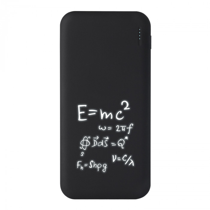 Внешний аккумулятор с подсветкой Люче (Luce) 10000 mAh, черный