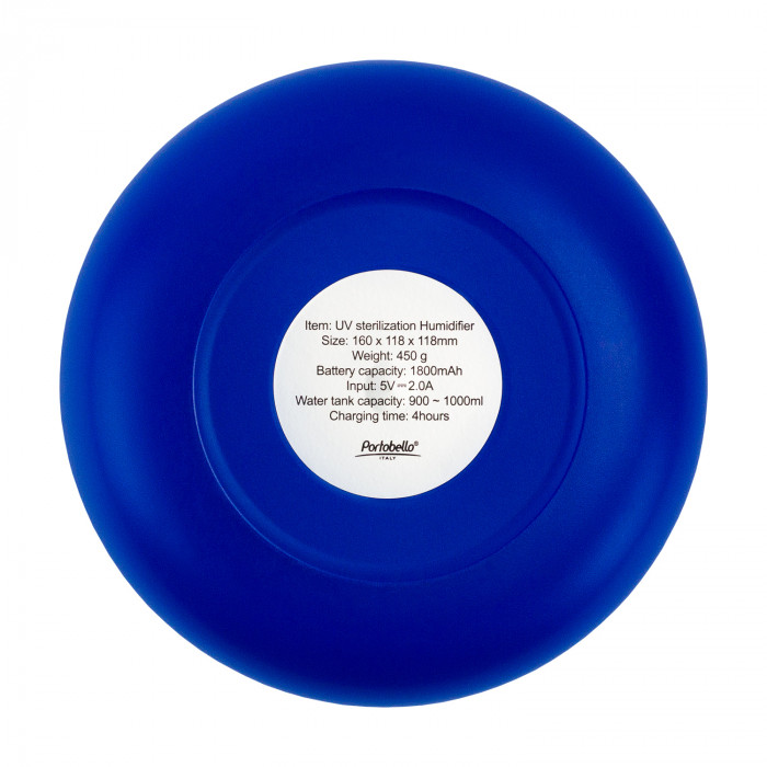 Увлажнитель с антибактериальной UV-лампой Истриа Ультрамарин (Antibacterial Istria Ultramarine), синий