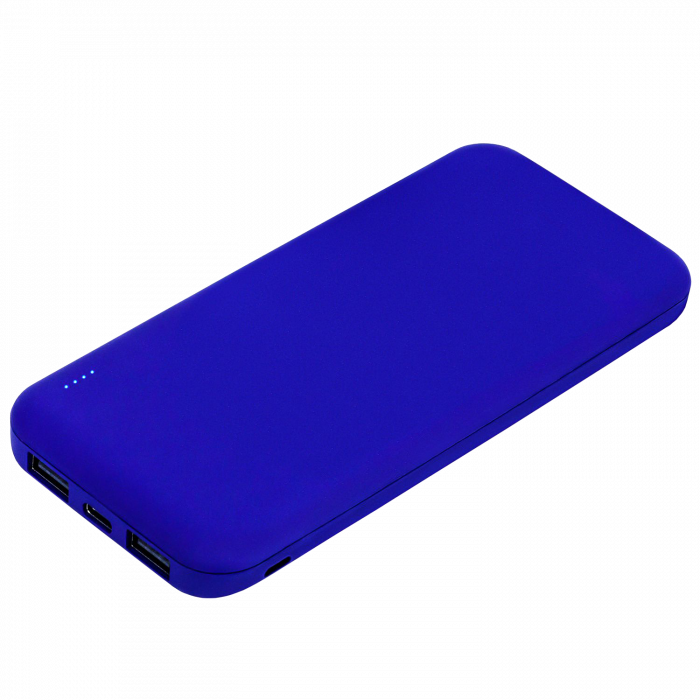 Внешний аккумулятор с подсветкой Люче Ультрамарин (Luce Ultramarine) 10000 mAh, ярко-синий