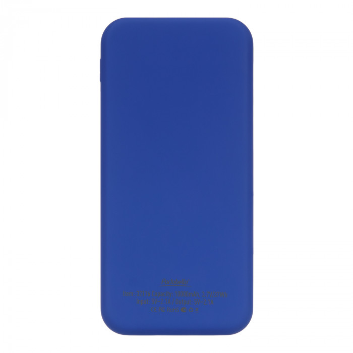 Внешний аккумулятор с подсветкой Люче Ультрамарин (Luce Ultramarine) 10000 mAh, ярко-синий