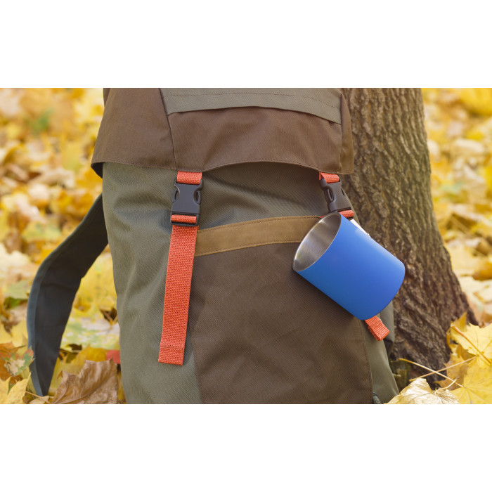 Кружка с карабином "Юта" 300 мл, покрытие soft touch