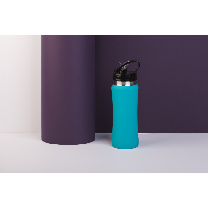 Бутылка для воды "Индиана" 600 мл, покрытие soft touch