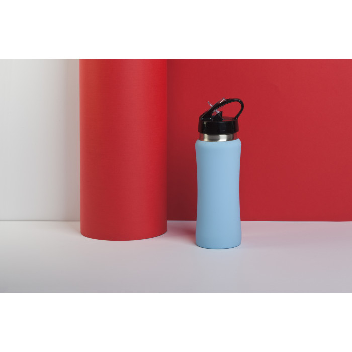 Бутылка для воды "Индиана" 600 мл, покрытие soft touch