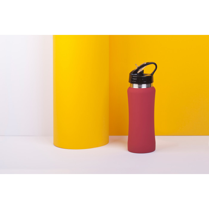 Бутылка для воды "Индиана" 600 мл, покрытие soft touch