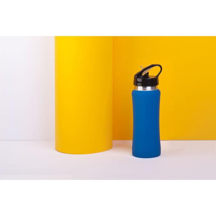 Бутылка для воды "Индиана" 600 мл, покрытие soft touch