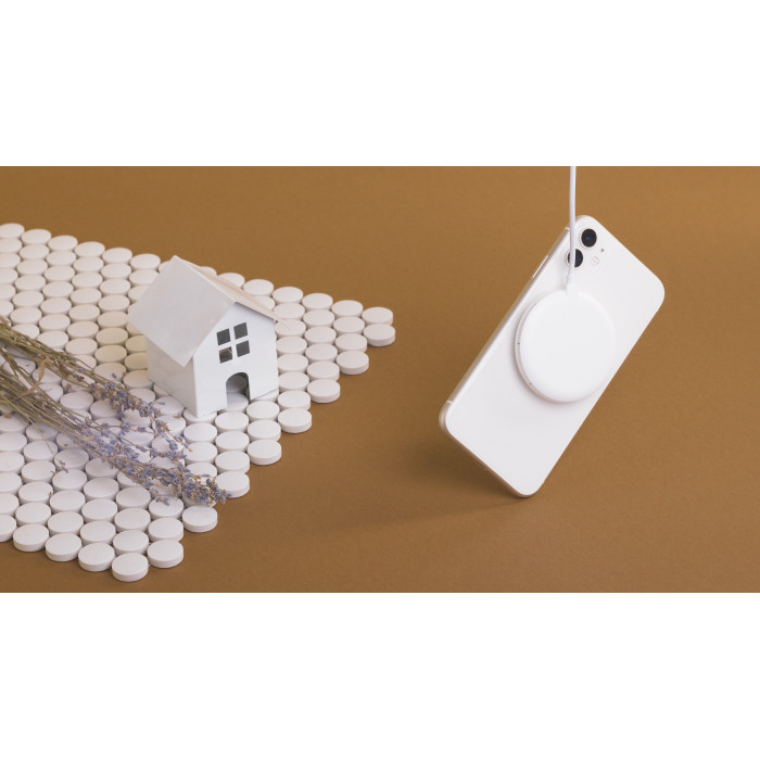 Беспроводное (15W) зарядное устройство "Sticker" с присосками