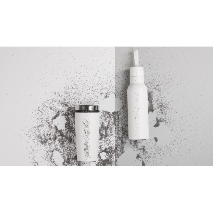 Бутылка для воды "Фитнес" 700 мл, покрытие пудра