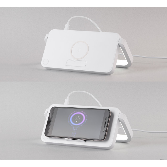 Лампа складная "Smart Light" с беспроводным (10W) зарядным устройством и подставкой для смартфона