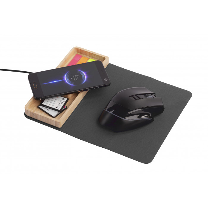 Коврик-трансформер с органайзером на магнитах с беспроводным (15W) ЗУ с подсветкой логотипа