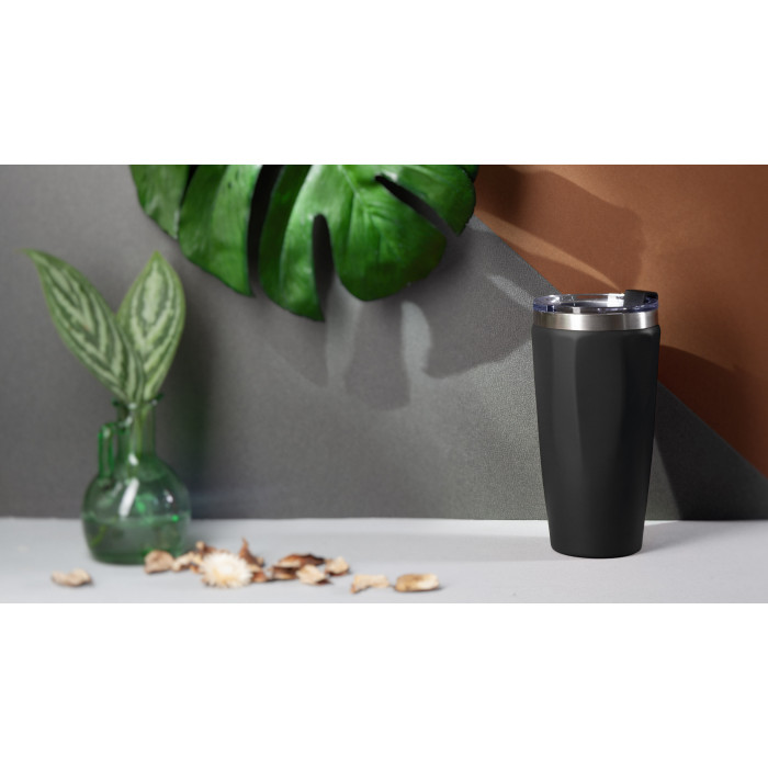 Термостакан "Calypso" 500 мл, покрытие soft touch, черный #