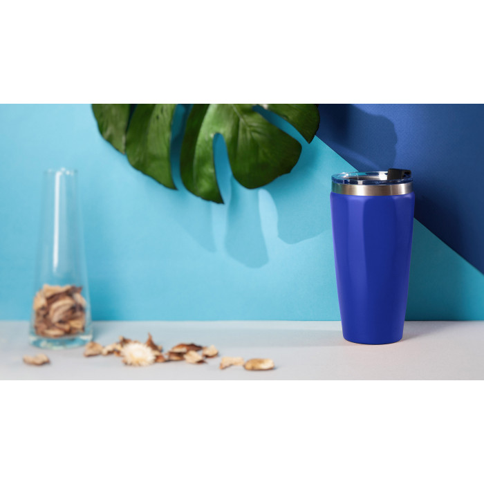 Термостакан "Calypso" 500 мл, покрытие soft touch, черный #