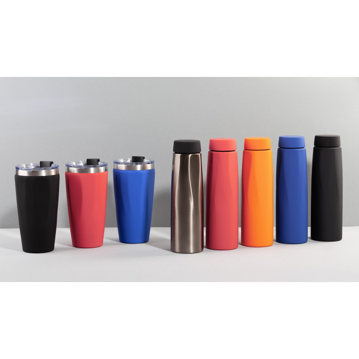 Термостакан "Calypso" 500 мл, покрытие soft touch, черный #