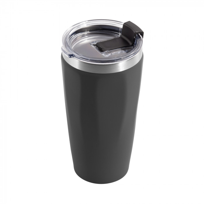 Термостакан "Calypso" 500 мл, покрытие soft touch, черный #