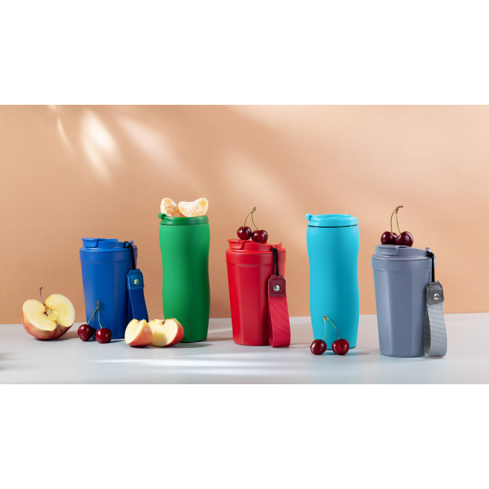 Термостакан "Eclipse" 400 мл, покрытие пудра, синий