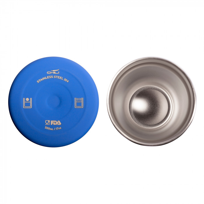 Термостакан "Calypso" 500 мл, покрытие soft touch, черный #