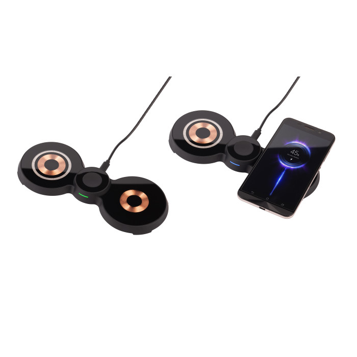 Беспроводная (15W) зарядная станция "Cheb" с прозрачным корпусом и MagSafe