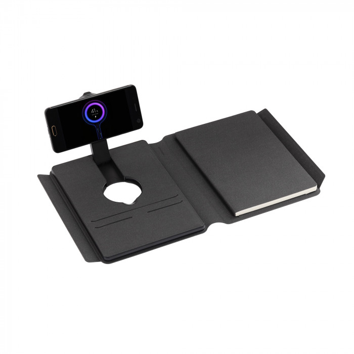 Папка А5 с беспроводным (10W) зарядным устройством 5000 mAh, с MagSafe и блокнотом