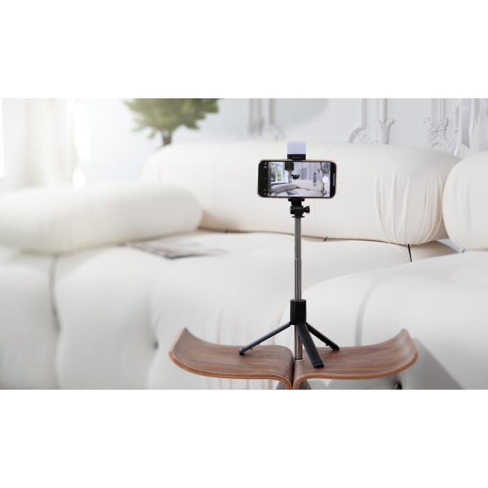 Селфи-палка-штатив "Periscope" с лампой и пультом дистанционного управления