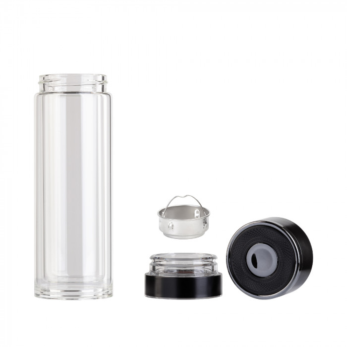 Заварочный термос "Press" 400 мл, серебристый