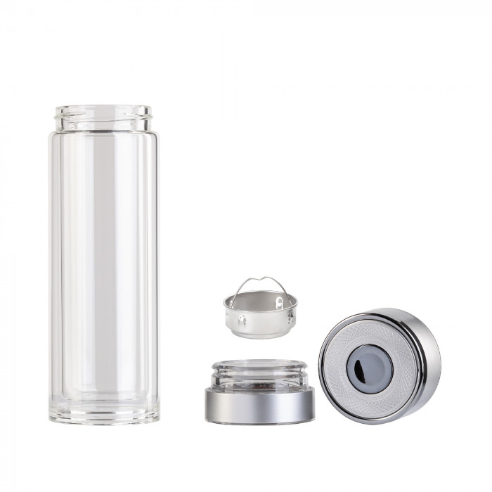 Заварочный термос "Press" 400 мл, серебристый