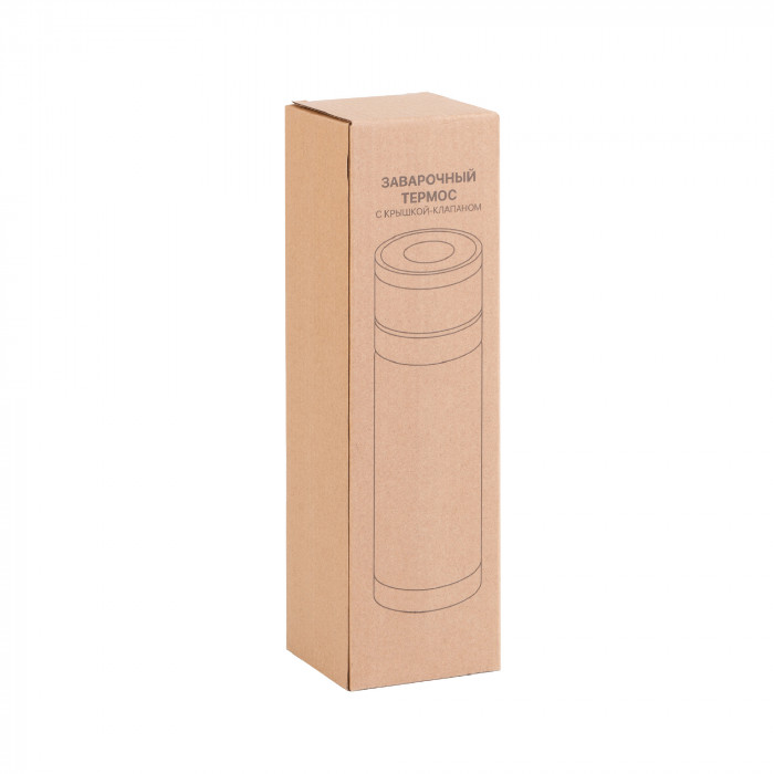 Заварочный термос "Press" 400 мл, серебристый