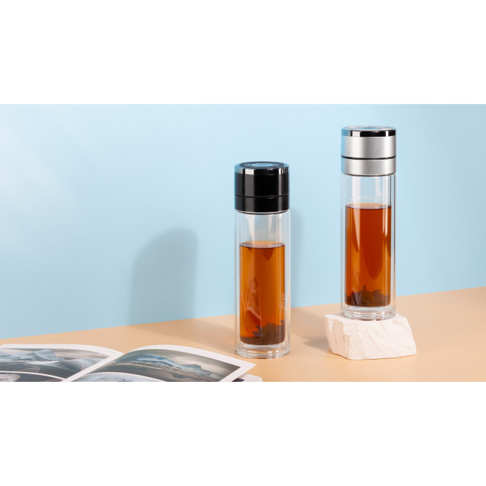 Заварочный термос "Press" 400 мл, серебристый