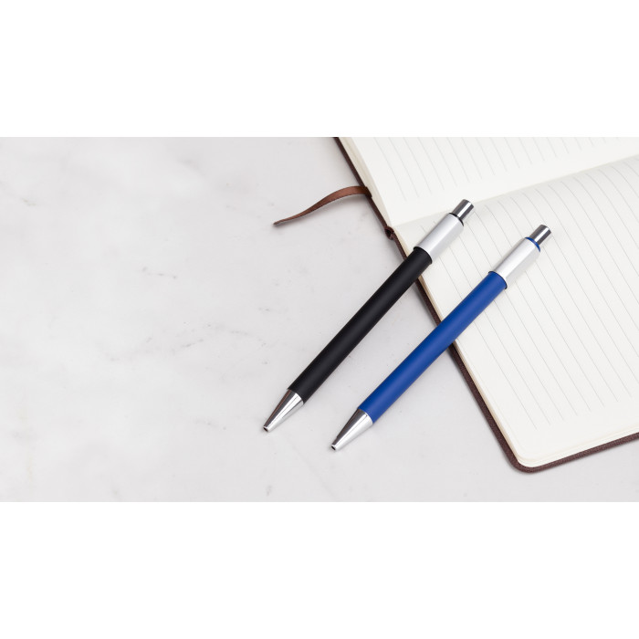 Ручка шариковая "Spin" с 6ти-гранным спиннером, покрытие soft touch