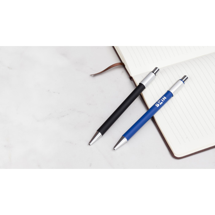 Ручка шариковая "Spin" с 6ти-гранным спиннером, покрытие soft touch