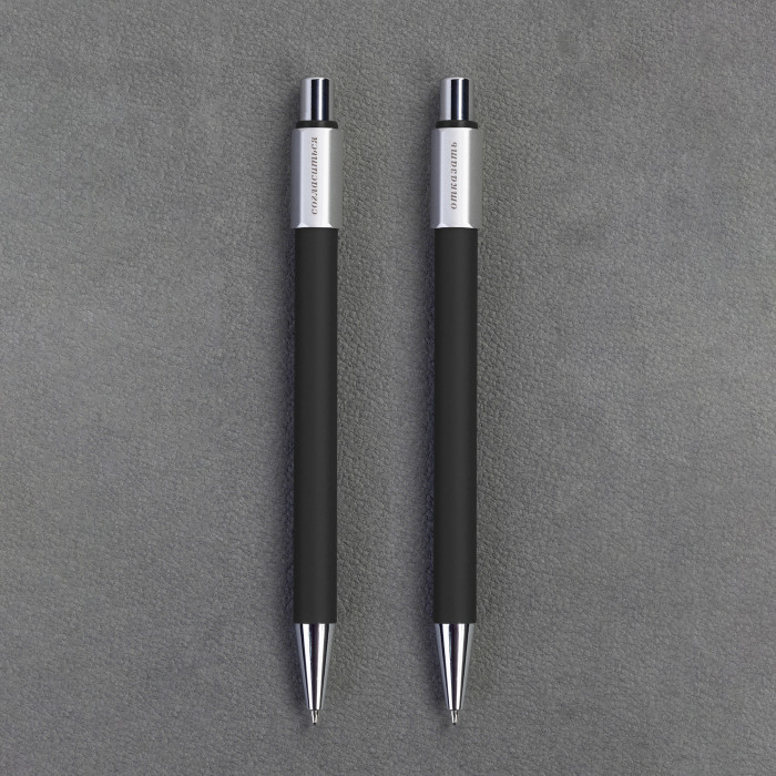 Ручка шариковая "Spin" с 6ти-гранным спиннером, покрытие soft touch