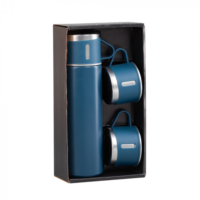 Набор подарочный "Алтай": термос, 3 кружки, пудра