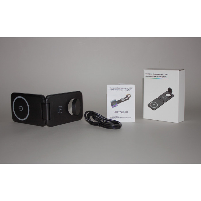 Складная беспроводная (15W) зарядная станция "Slap" с MagSafe