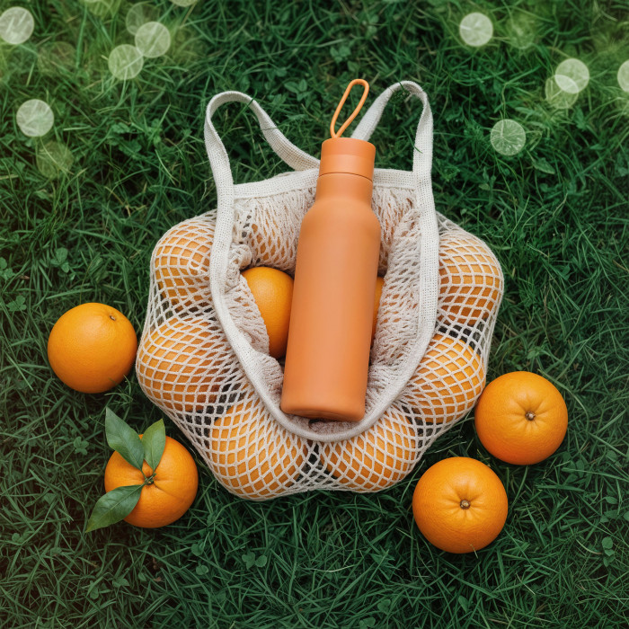 Бутылка для воды "Фитнес" 700 мл, покрытие soft touch