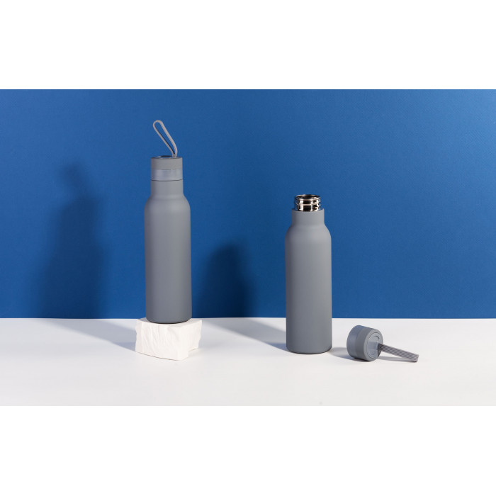 Бутылка для воды "Фитнес" 700 мл, покрытие soft touch