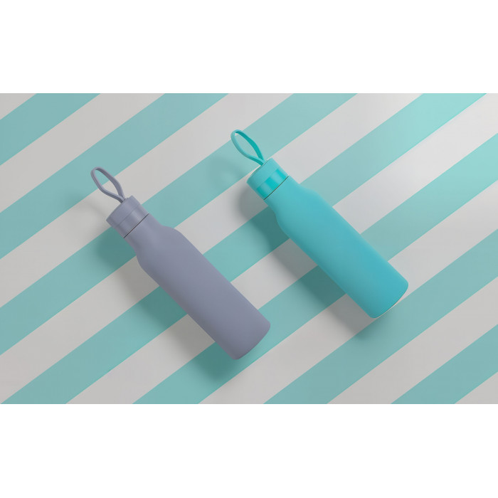 Бутылка для воды "Фитнес" 700 мл, покрытие soft touch