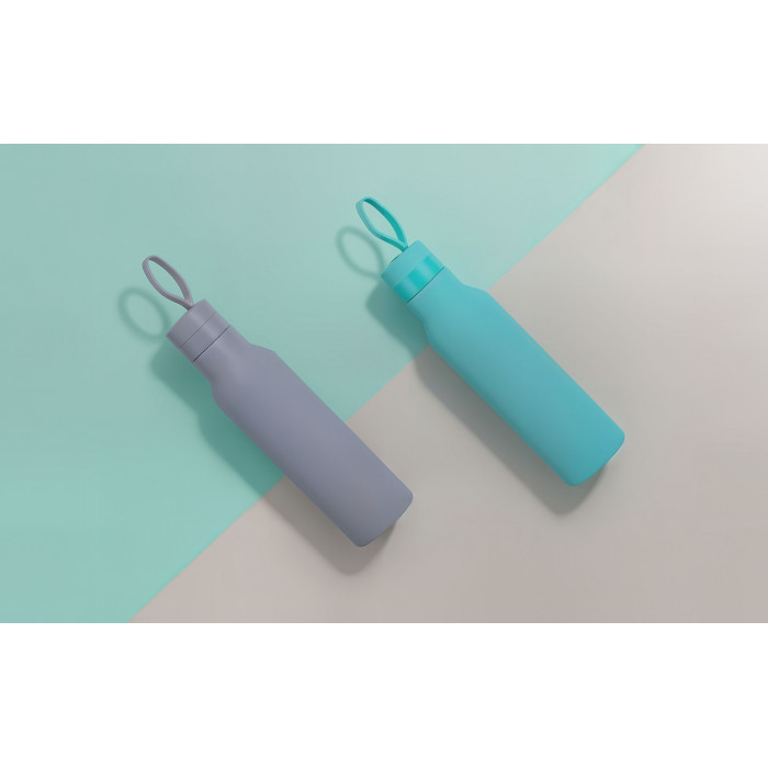 Бутылка для воды "Фитнес" 700 мл, покрытие soft touch