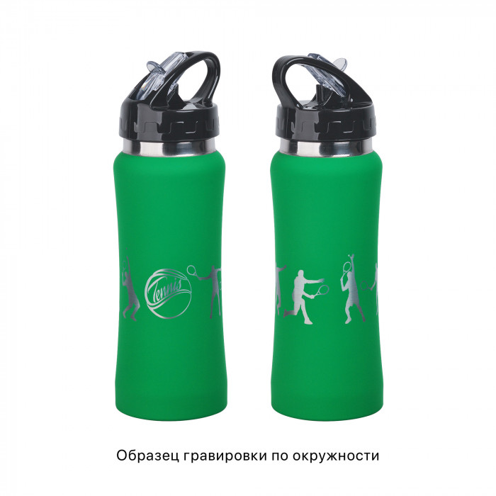 Бутылка для воды "Индиана" 600 мл, покрытие soft touch