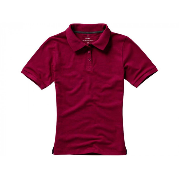 Calgary женская футболка-поло с коротким рукавом, бургунди
