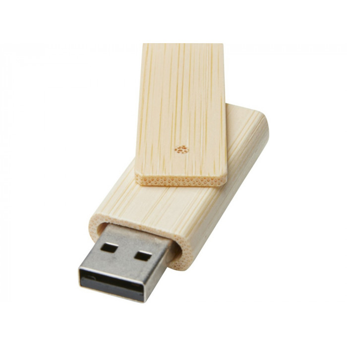 Rotate, USB-накопитель объемом 4 ГБ из бамбука, бежевый