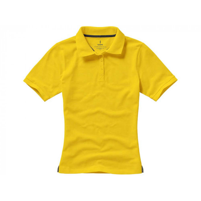 Calgary женская футболка-поло с коротким рукавом, желтый