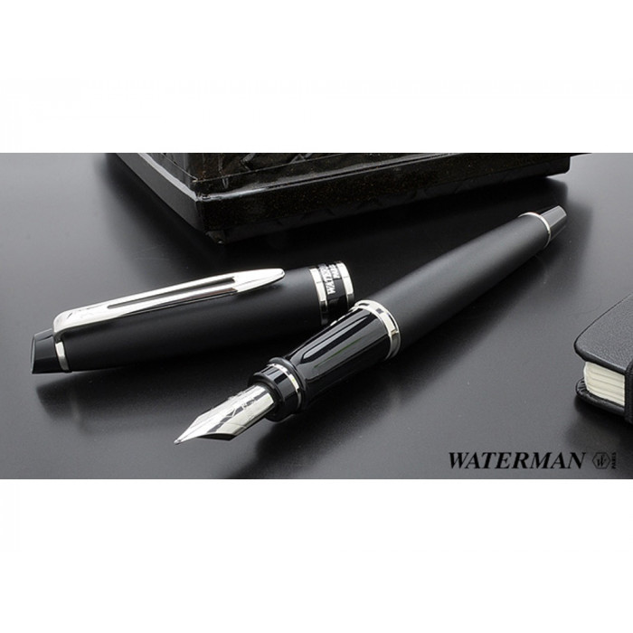 Перьевая ручка Waterman Expert 3, цвет: Matte Black CT, перо: F